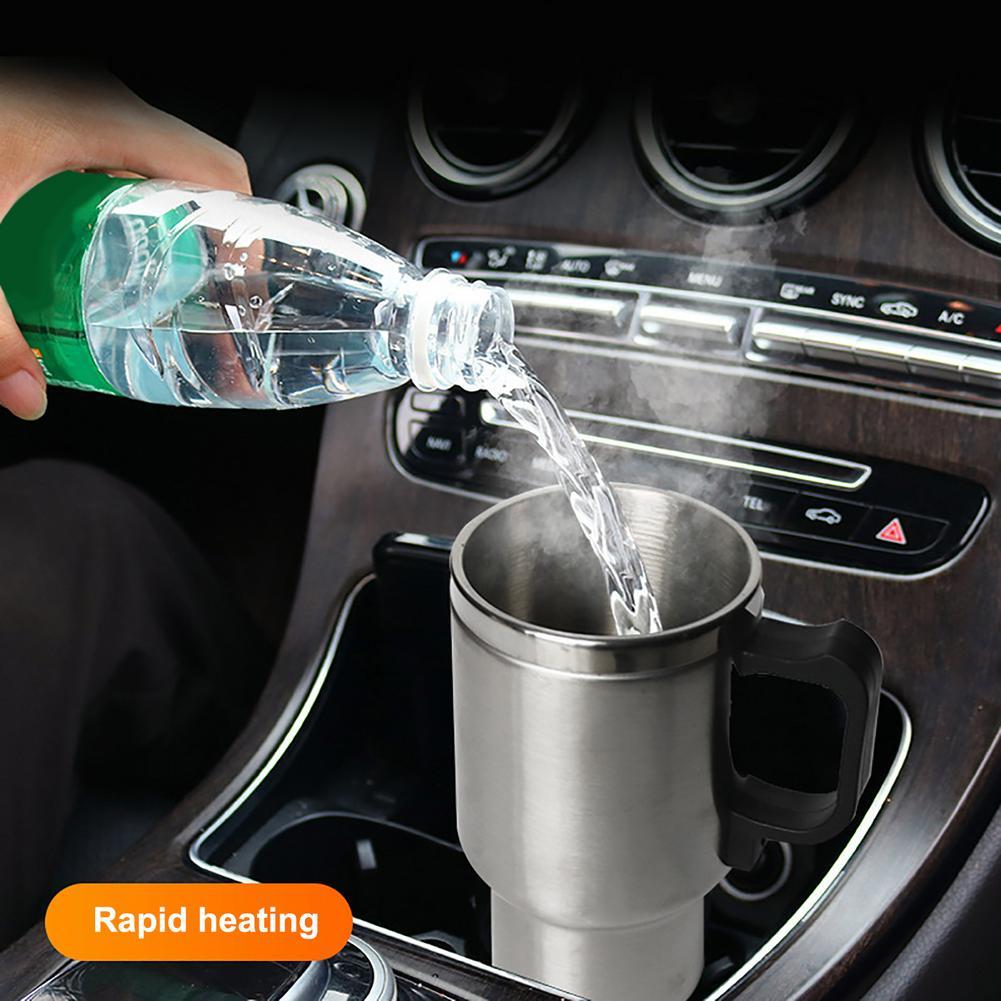 Stainless Steel Electric Car Travel Kettle Mug