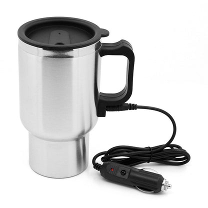 Stainless Steel Electric Car Travel Kettle Mug